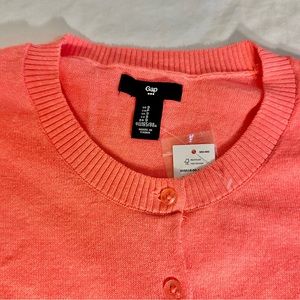 Gap factory coral pink cardigan size S new